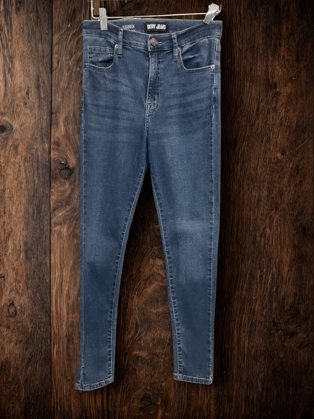 Dkny Essex Women's Skinny Jeans In Dark Blue Wash